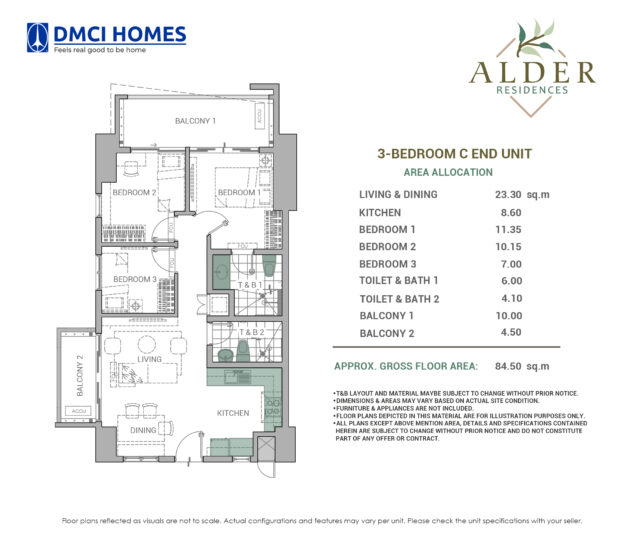 Alder Residences 3BR C