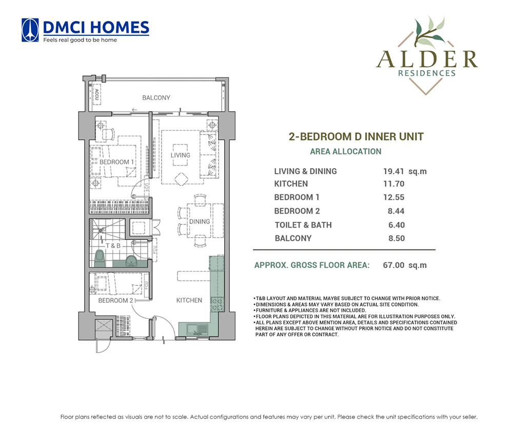Alder Residences 2BR D