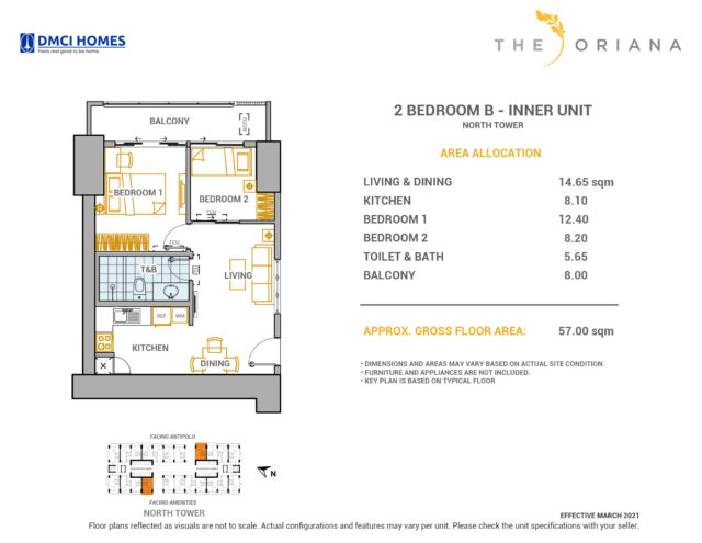 The Oriana 2BR B