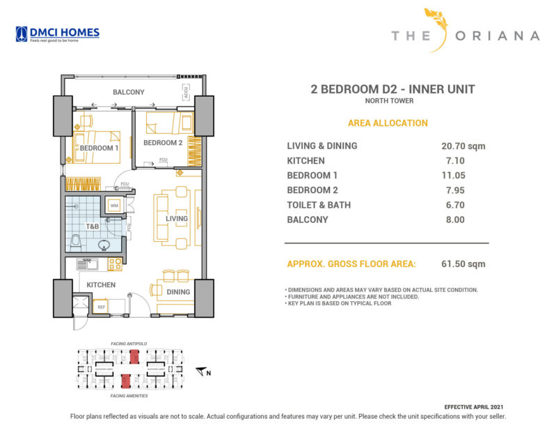 The Oriana DMCI 2BR D2