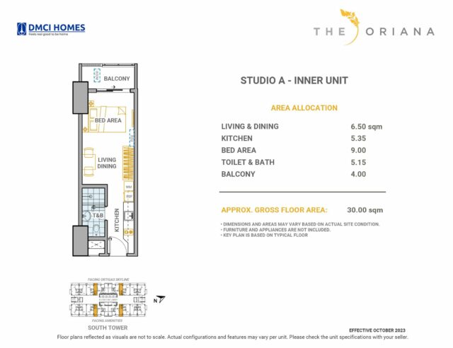 The Oriana South Tower Studio
