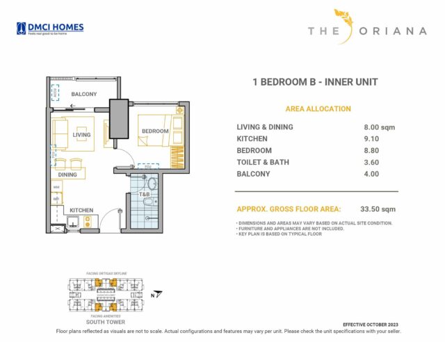 The Oriana 1BR B