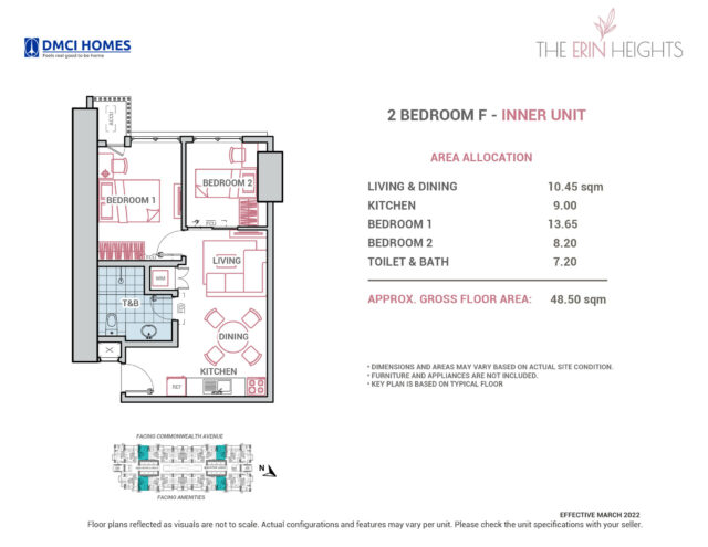 The Erin Heights 2BR F