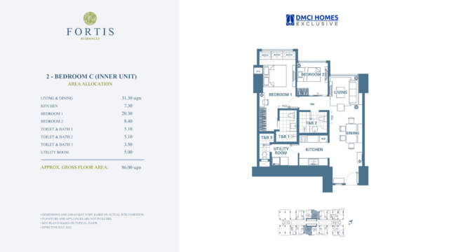 Fortis Residences 2BR C