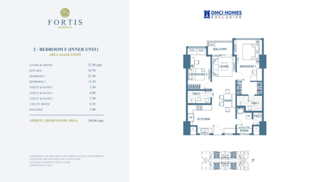 Fortis Residences 2BR F