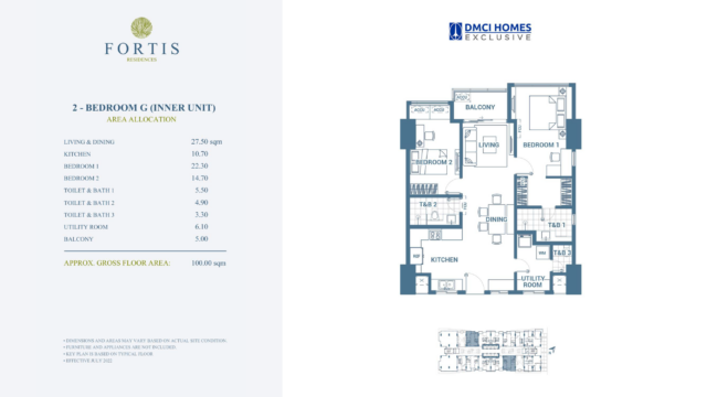 Fortis Residences 2BR G