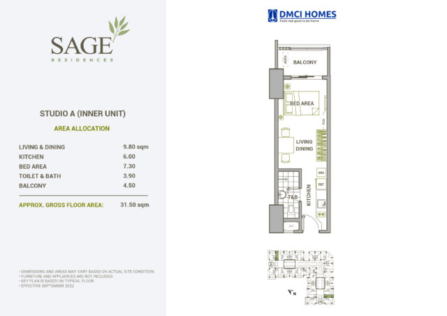 Sage Residences DMCI Studio A