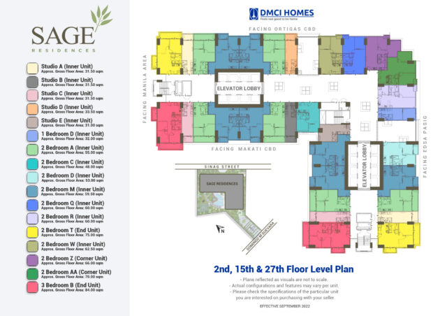 Sage Residences DMCI Floor plan 1