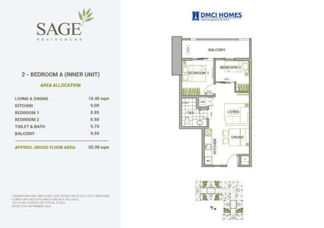 Sage Residences DMCI 2BR A