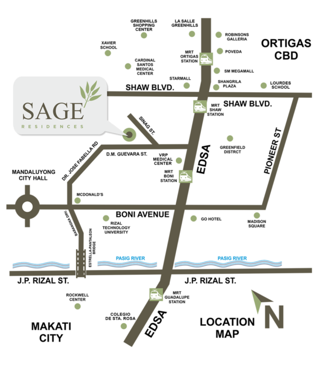 Sage Residences DMCI Location