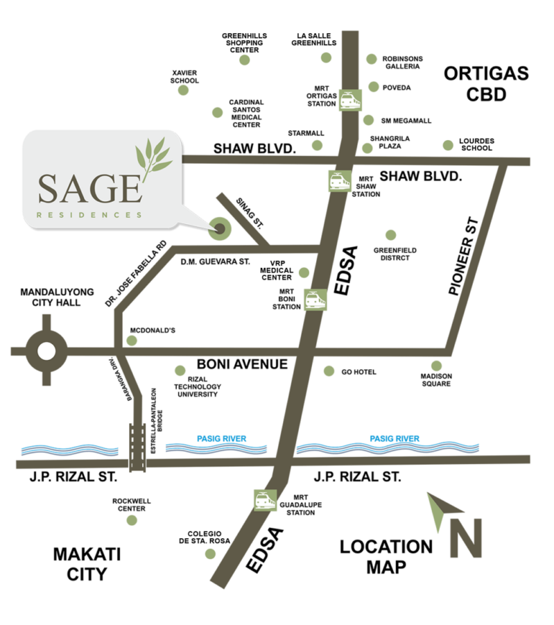 Sage Residences DMCI Location