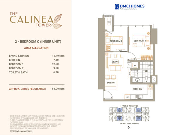 Calinea Tower 2BR