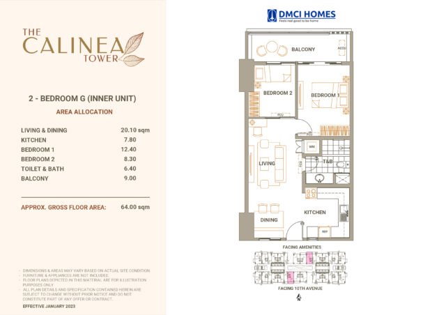 Calinea Tower 2BR