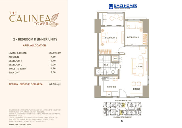 Calinea Tower 2BR