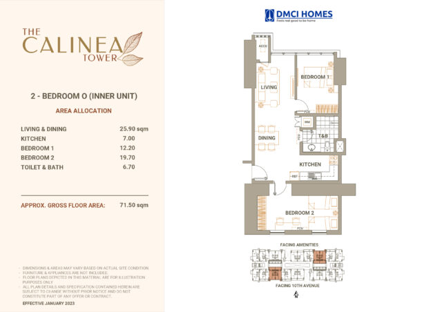 Calinea Tower 2BR