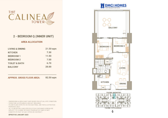 Calinea Tower 2BR