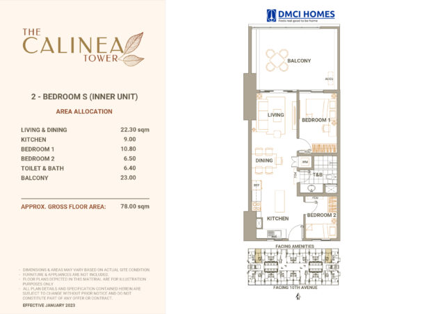 Calinea Tower 2BR