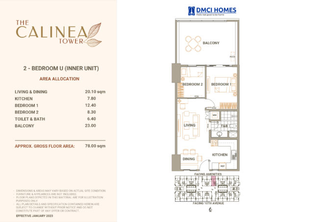 Calinea Tower 2BR