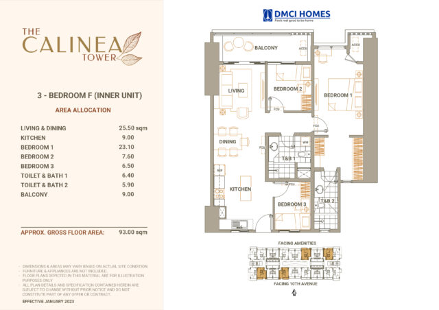Calinea Tower 3BR
