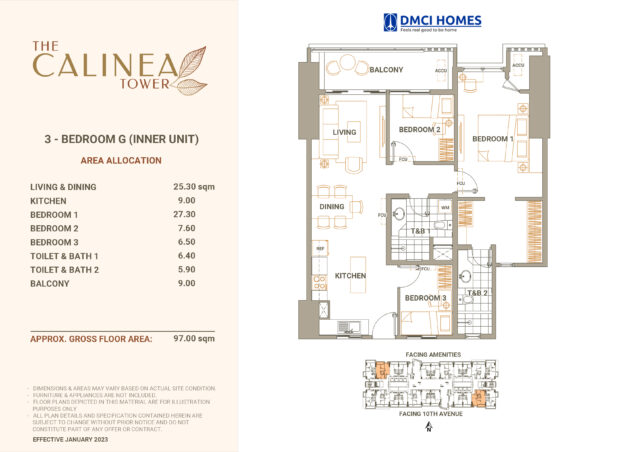 Calinea Tower 3BR