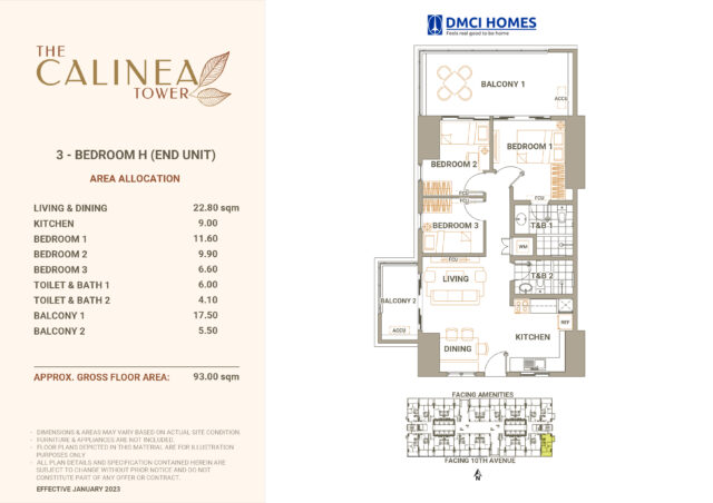 Calinea Tower 3BR