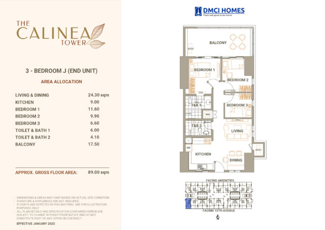 Calinea Tower 3BR