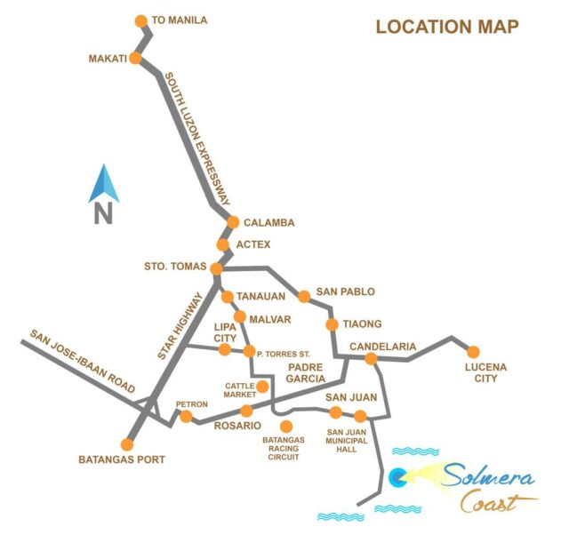 SOLMERA COAST LOCATION MAP