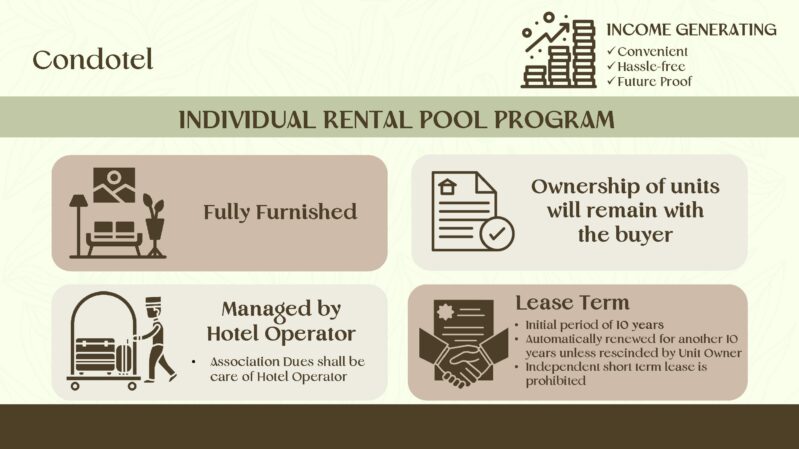 Moncello Crest Rental Pool Program