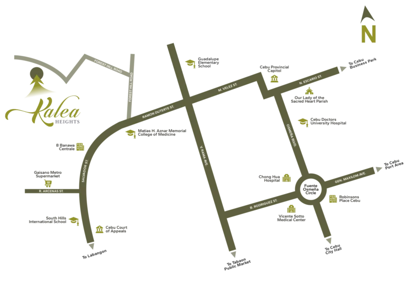 Kalea Heights Location Map